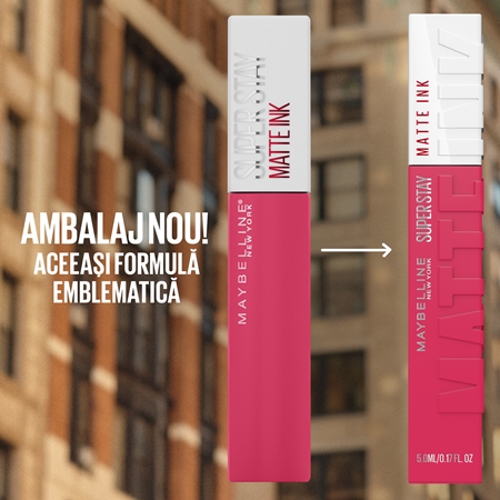 MAYBELLINE NEW YORK SuperStay Matte Ink ruj lichid mat pentru un efect de lunga durata