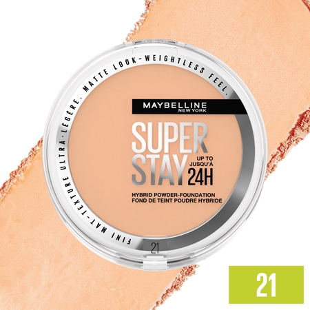 MAYBELLINE NEW YORK SuperStay 24H Hybrid Powder-Foundation kompaktní pudrový make-up pro matný vzhled