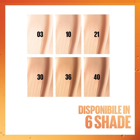 MAYBELLINE NEW YORK SuperStay Vitamin C Skin Tint siero per unificare il tono della pelle