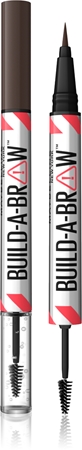 MAYBELLINE NEW YORK Build-A-Brow dvipusis antakių pieštukas fiksacijai ir formai palaikyti