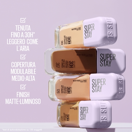MAYBELLINE NEW YORK SuperStay Lumi-Matte fond de teint léger pour un effet longue tenue