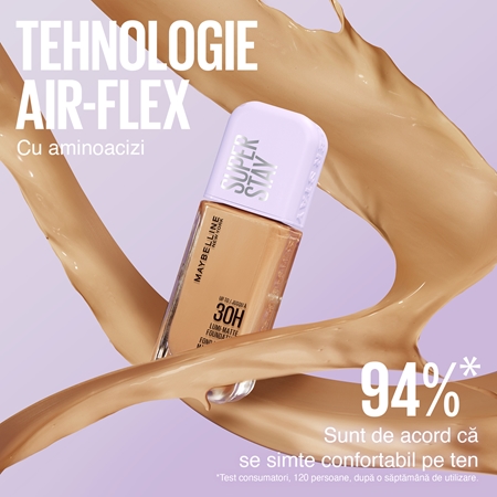 MAYBELLINE NEW YORK SuperStay Lumi-Matte make-up cu textura usoara pentru un efect de lunga durata