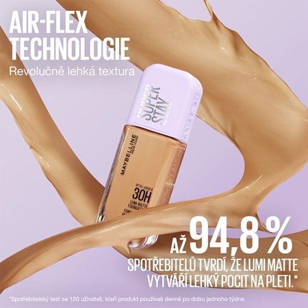 MAYBELLINE NEW YORK SuperStay Lumi-Matte lehký make-up pro dlouhotrvající efekt