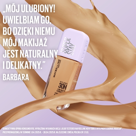 MAYBELLINE NEW YORK SuperStay Lumi-Matte lekki podkład dla długotrwałego efektu