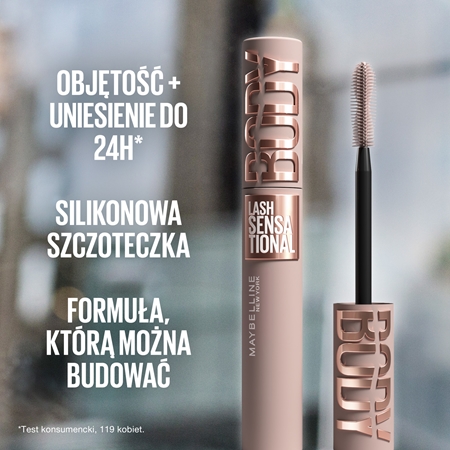 MAYBELLINE NEW YORK Lash Sensational Body Waterproof tusz pogrubiający wodoodporna