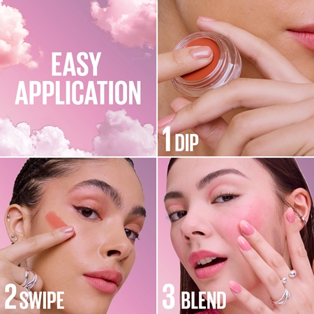 MAYBELLINE NEW YORK CloudTopia matt cream blusher for lips and cheeks
