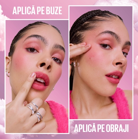 MAYBELLINE NEW YORK CloudTopia blush mat cremos buze si obraz