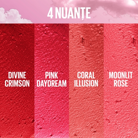 MAYBELLINE NEW YORK CloudTopia blush mat cremos buze si obraz