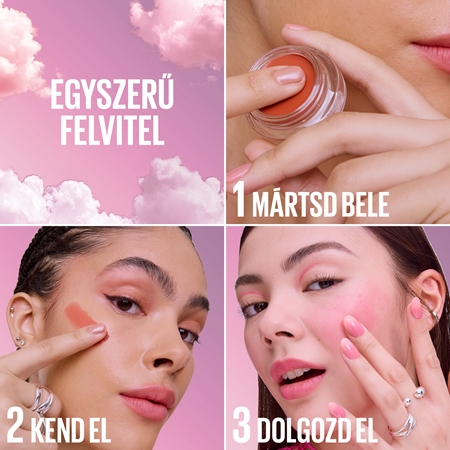 MAYBELLINE NEW YORK CloudTopia matt krémes arcpírositó az arcra és a szájra