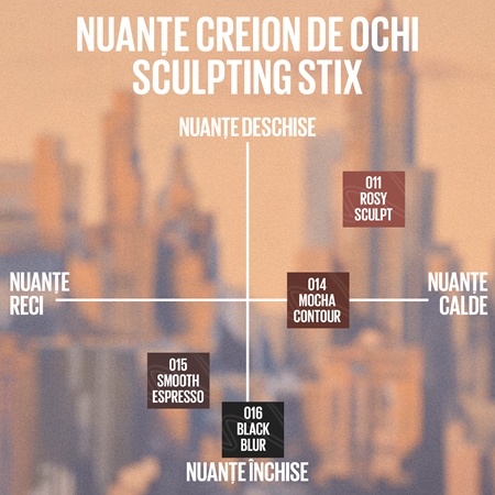 MAYBELLINE NEW YORK Sculpting Stix dermatograf automat cu pensula
