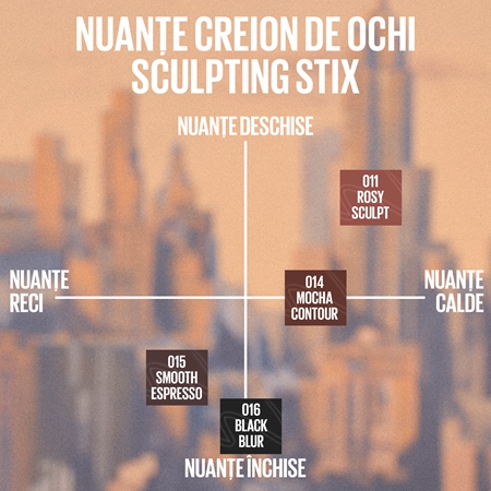 MAYBELLINE NEW YORK Sculpting Stix dermatograf automat cu pensula