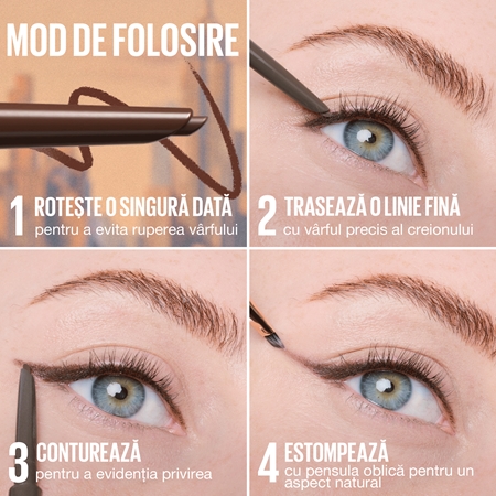 MAYBELLINE NEW YORK Sculpting Stix dermatograf automat cu pensula