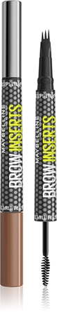 MAYBELLINE NEW YORK Brow Inserts Eyebrow Pen with 2-in-1 brush