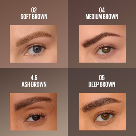MAYBELLINE NEW YORK Brow Inserts fix na obočie s kefkou 2 v 1