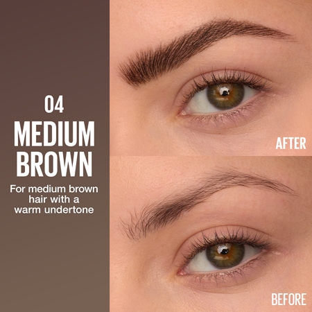 MAYBELLINE NEW YORK Brow Inserts Eyebrow Pen with 2-in-1 brush