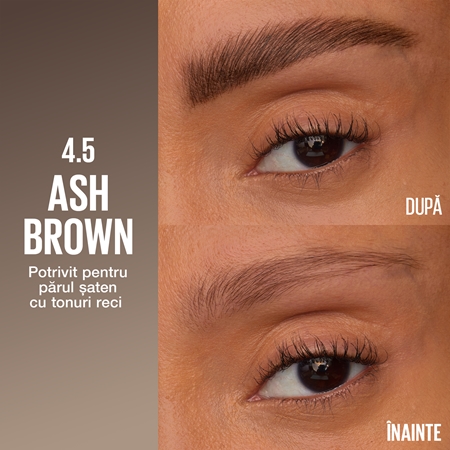 MAYBELLINE NEW YORK Brow Inserts creion pentru sprancene perie 2 in 1
