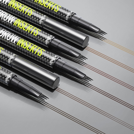 MAYBELLINE NEW YORK Brow Inserts creion pentru sprancene perie 2 in 1