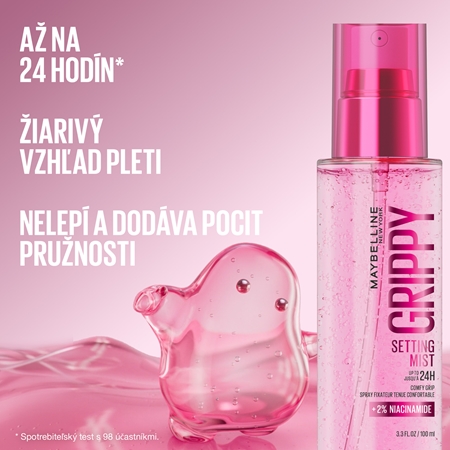 MAYBELLINE NEW YORK Grippy Setting Mist fixačný sprej na make-up