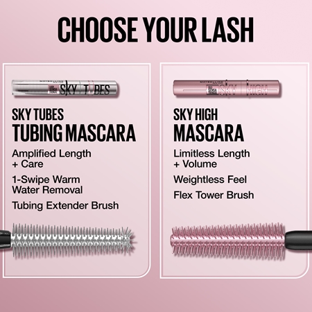 MAYBELLINE NEW YORK Lash Sensational Sky Tubes Long-Lasting Mascara for lengthening lashes