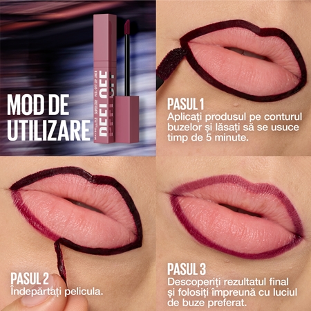 MAYBELLINE NEW YORK SuperStay Peel Off ruj tip tatuaj