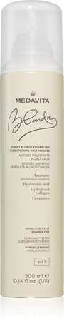 Medavita Blondie Sunset Blonde Enhancing Conditioning Hair Mousse Foam for warm blonde shades