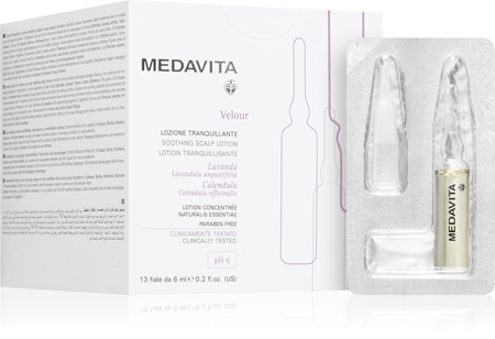 Medavita Velour Soothing Scalp Lotion εντατικά καταπραϋντική φροντίδα για τα μαλλιά