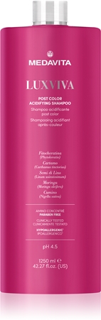 Medavita LUXVIVA Post Color Acidifying drėkinamasis šampūnas dažytiems plaukams