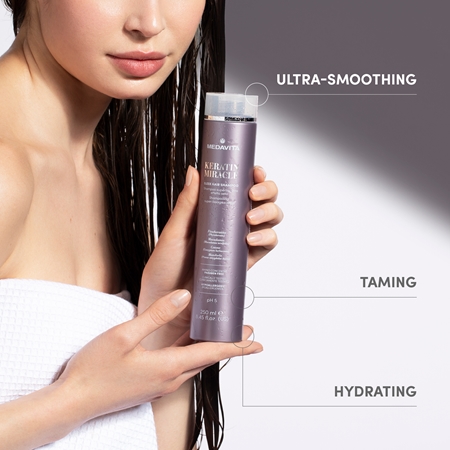 Medavita Keratin Miracle Keratin Miracle Sleek Hair Kit Gift Set to smooth hair
