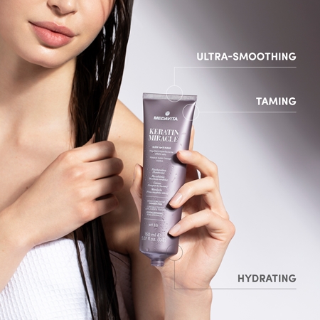 Medavita Keratin Miracle Keratin Miracle Sleek Hair Kit Gift Set to smooth hair