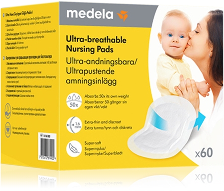 Medela Ultra-breathable Nursing Pads disposable breast pads ultra-breathable