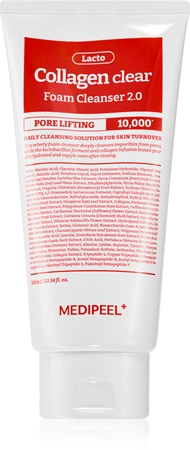 MEDIPEEL+ Red Lacto Collagen Clear Foam Cleanser 2.0 Tiefenreinigungsschaum Creme zur Wiederherstellung der Festigkeit der Haut