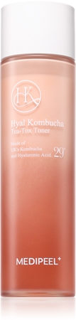 MEDIPEEL+ Hyal Kombucha Tea-Tox Toner Mitrinošs toniks ādas aizsargslāņa nostiprināšanai
