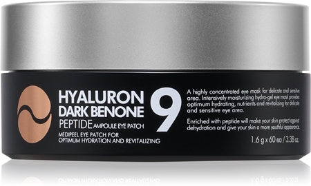 MEDIPEEL+ Peptide 9 Hyaluron Dark Benone Ampoule Eye Patch eye pads to brighten and smooth the skin