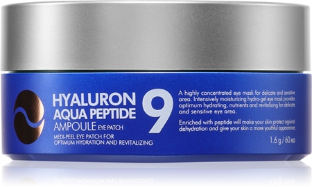 Medi - Peel Hyaluron Aqua Peptide 9 máscara hidrogel ao redor dos olhos com peptídeos