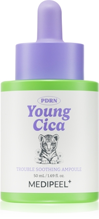 MEDIPEEL+ Young Cica PDRN Trouble Soothing Ampoule beruhigendes Serum gegen das Erröten der Haut mit regenerierender Wirkung