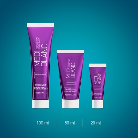 MEDIBLANC Toothpaste Hyaluronic Acid blegetandpasta med natriumhyaluronat