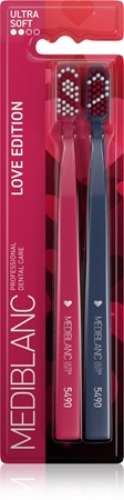 MEDIBLANC Toothbrush Ultra Soft Love Duopack szczoteczki do zębów limitowana edycja