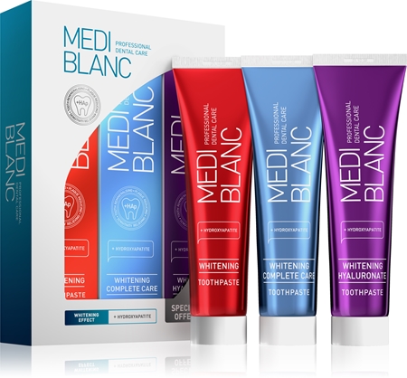 MEDIBLANC Whitening Toothpastes Set set with whitening effect
