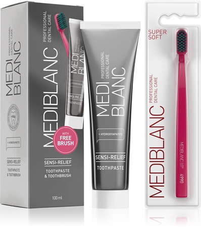 MEDIBLANC Set TP Sensi 100ml + TB Super Soft Dpink Single Zahnpflegeset