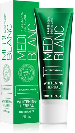 MEDIBLANC Whitening Herbal žolelių dantų pasta balinamojo poveikio