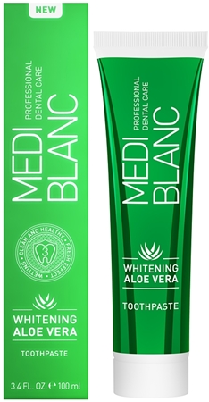 MEDIBLANC Whitening Aloe Vera Regenerierende Zahnpaste mit Whitening Effekt