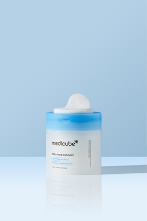 medicube Zero Pore Pad Mild Exfoliating Cotton Pads for sensitive skin