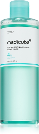 medicube Azelaic Acid Niacinamide Clear Toner Soothing Toner to regulate sebum