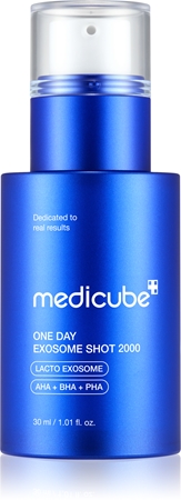 Medicube One Day Exosome Shot 2000 intenzivně regenerační sérum pro rozjasnění a vyhlazení pleti