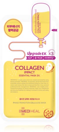 MEDIHEAL Essential Mask Collagen Impact mascarilla de tela nutritiva con colágeno