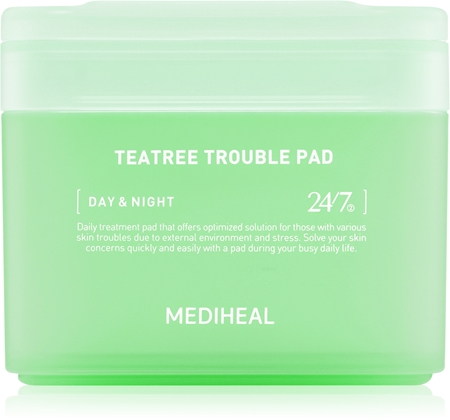 MEDIHEAL Teatree Trouble Pad tonisierende Pads mit beruhigender Wirkung