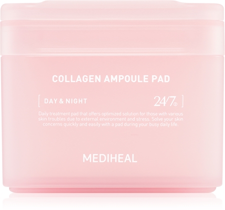 MEDIHEAL Collagen Ampoule Pad tonizirajoče blazinice za vlaženje in učvrstitev kože