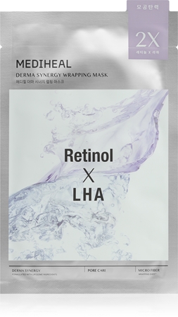 MEDIHEAL Derma Synergy Pore Care Wrapping Mask maska nawilżająca w płacie do wygładzenia skóry i zmniejszenia porów
