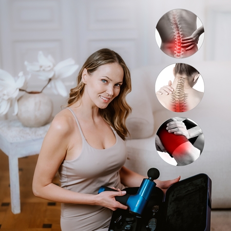 Medivon Gun ElitPulse massagepistol med tilbehør
