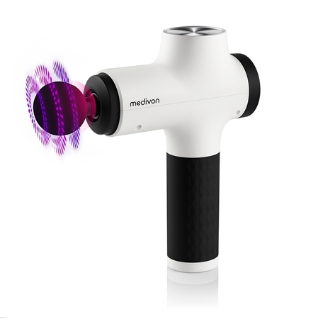 Medivon Relix massage gun with accessories